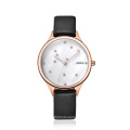 China manufacture custom logo fashion simple rose gold case ladies automatic wrist watches